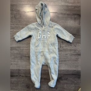 GAP baby super soft fleece one piece 3-6 months